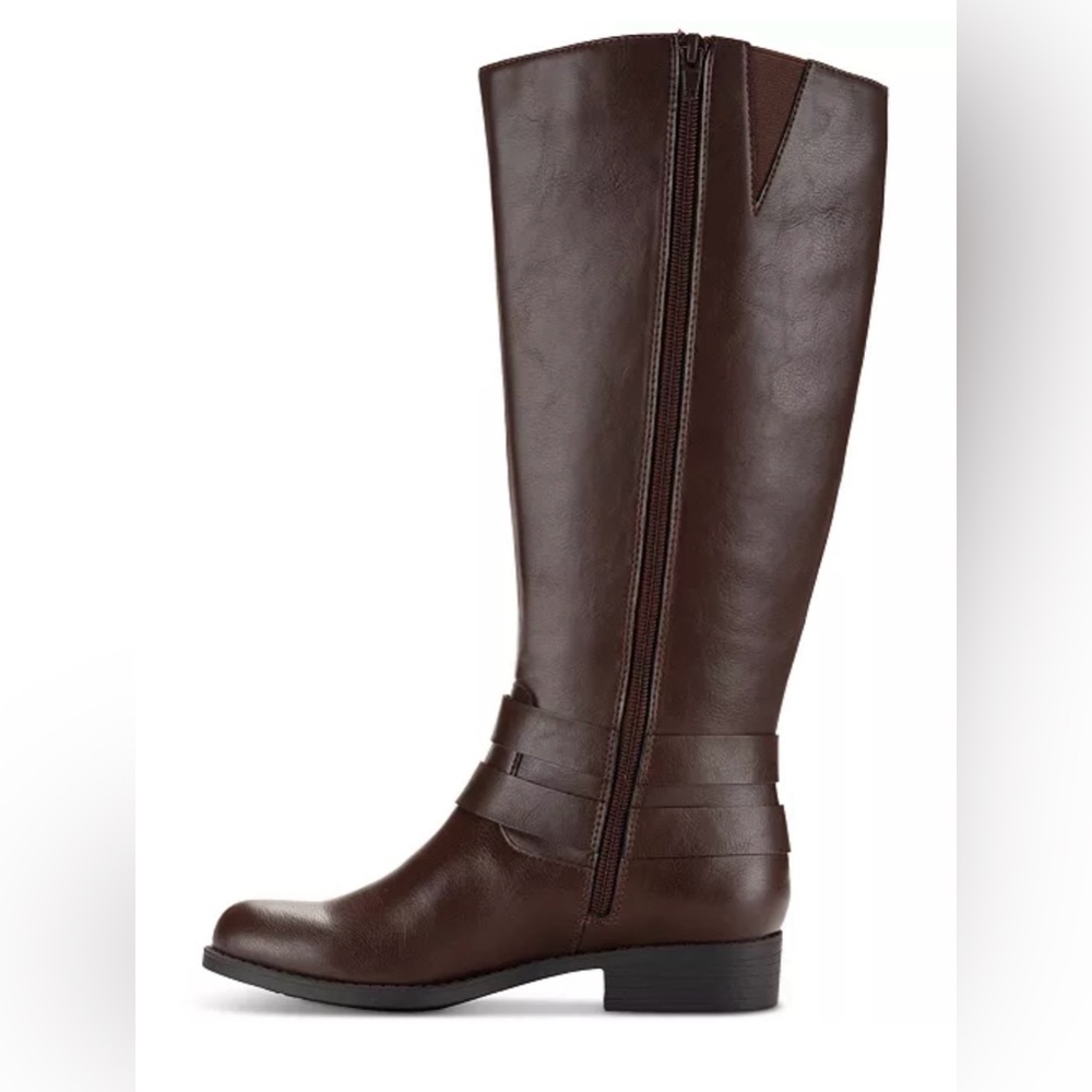 *Brand New w/Tags* Brown Wide-Calf Rider Boots